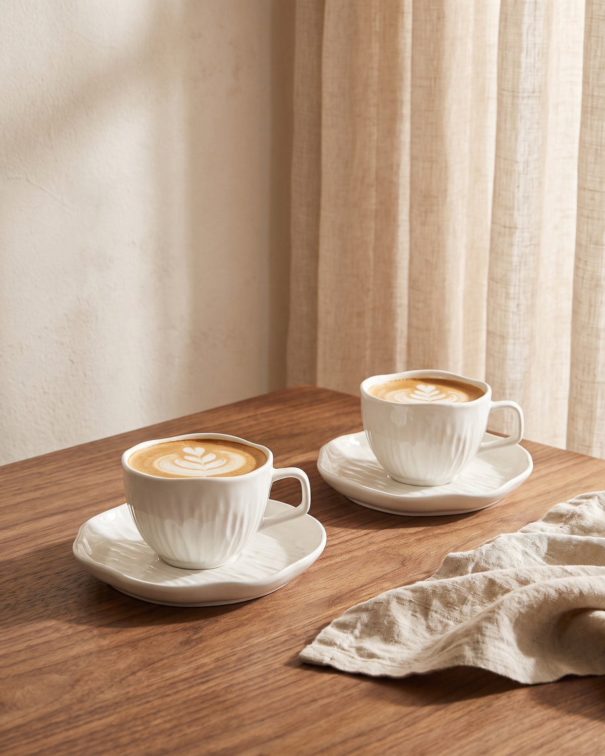 Cermico - Koffieset - wit - 12 delig - 200ml