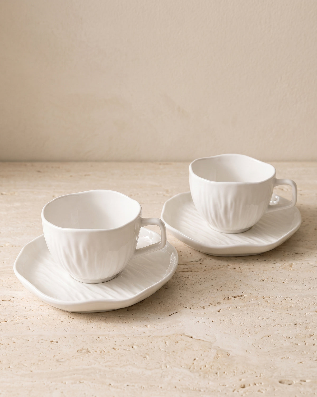 Cermico - Koffieset - wit - 12 delig - 200ml
