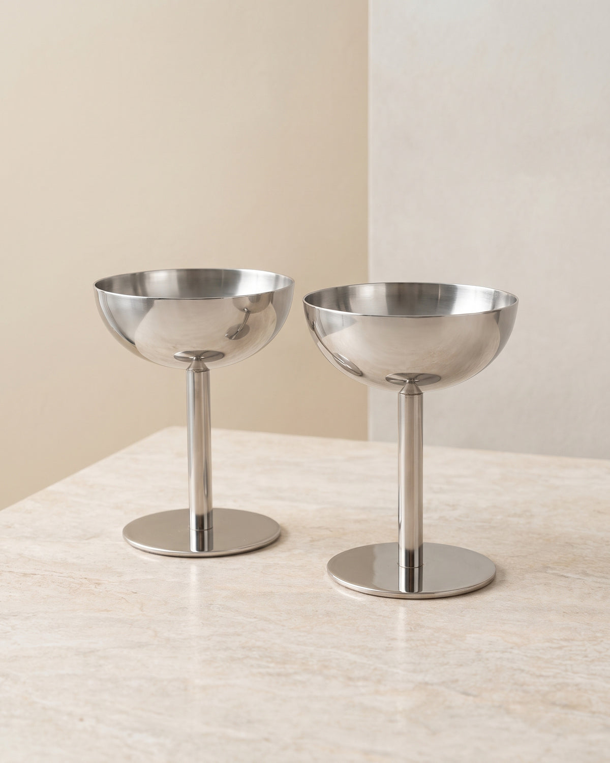 Aura rvs coupe | 2 stuks | 11 cm