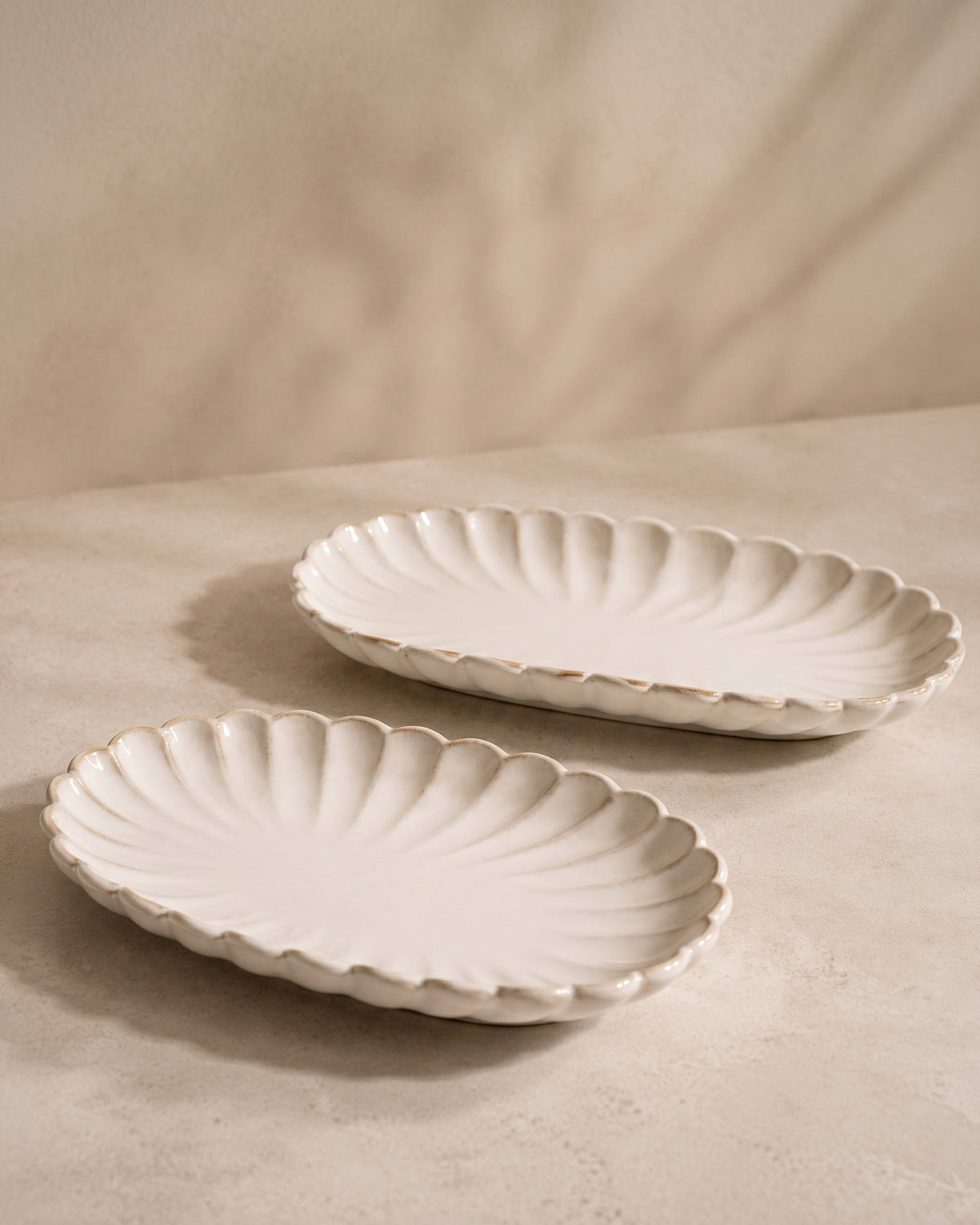 Bloomy Lotus serveerschaal | 2 stuks | 23 x 12 cm