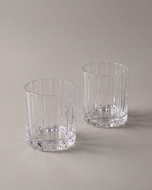 Luno drinkglas in bloemen design | 2 stuks | 220 ml