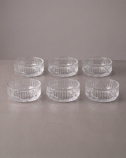 Diamond stripe schalen | 6 stuks