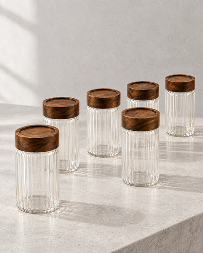 Space baharat kavanozları ribble | 6 adet | 11 cm