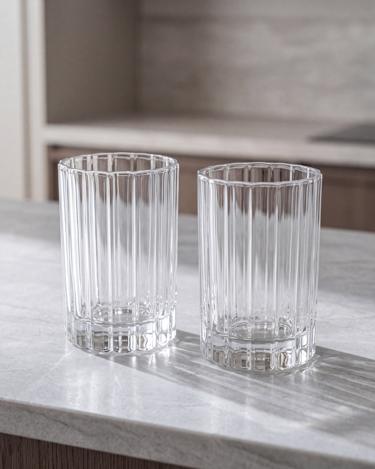 Luno drinkglas in bloemen design | 2 stuks | 300 ml