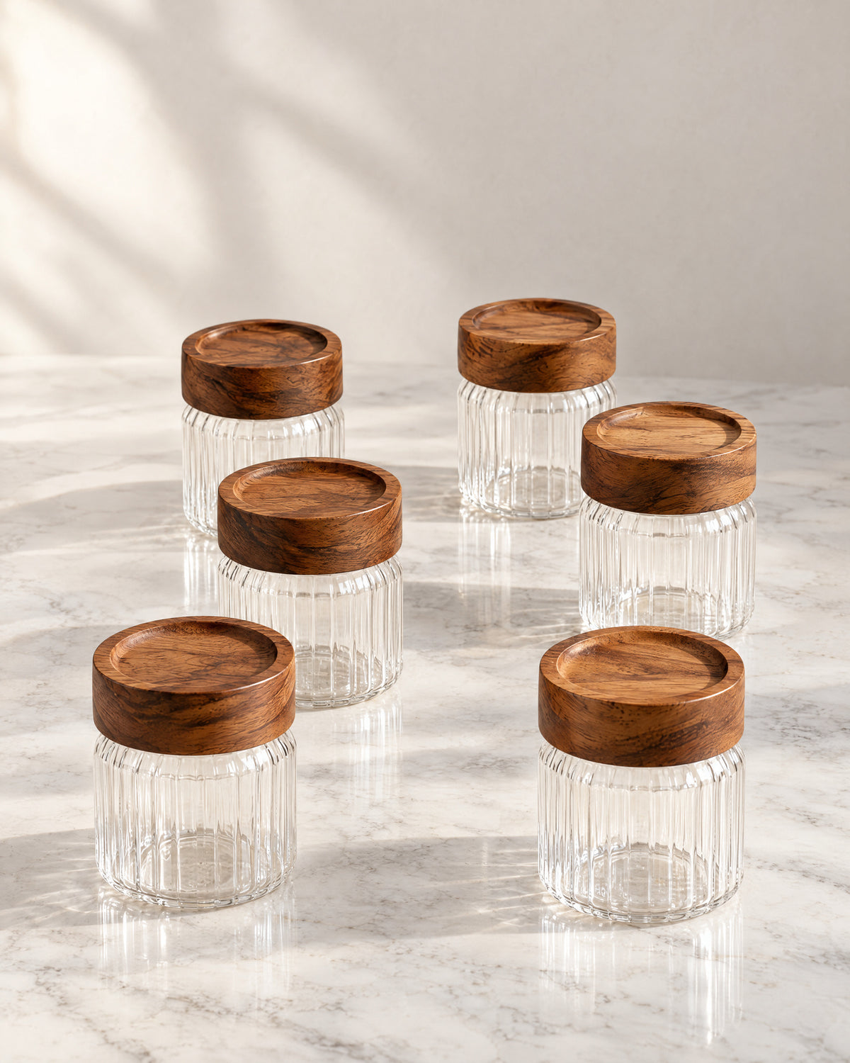 Uzay baharat kavanozları rible | 6 adet | 9 cm