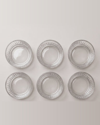 Diamond stripe schalen | 6 stuks