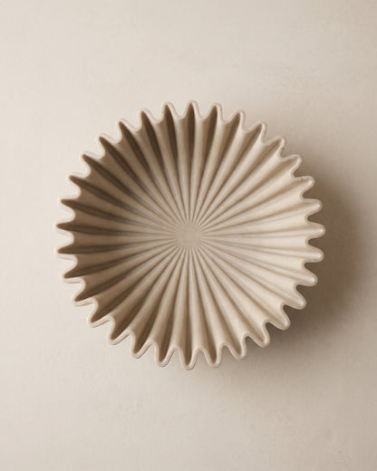 Floré – Decoratieve Schaal Beige