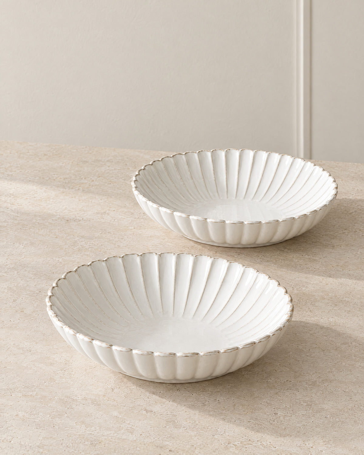 Bloomy Lotus serveerschaal ovaal | 2 stuks | 23 cm