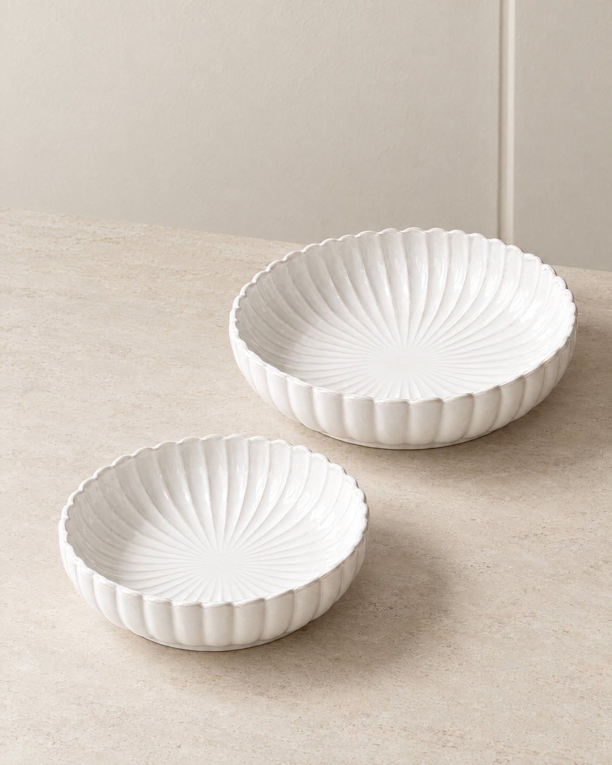Bloomy Lotus serveerschaal | 2 adet | 24-28 cm