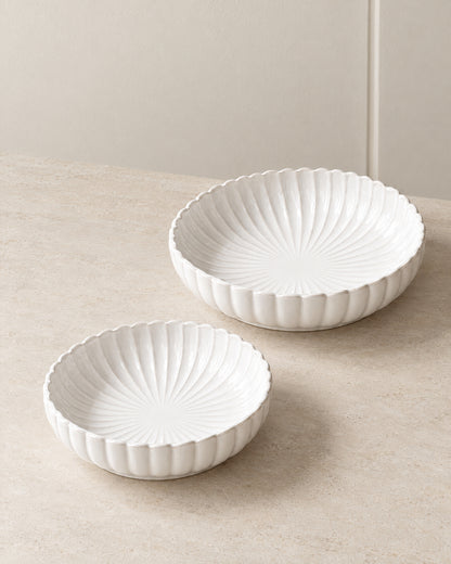 Bloomy Lotus serveerschaal | 2 adet | 24-28 cm