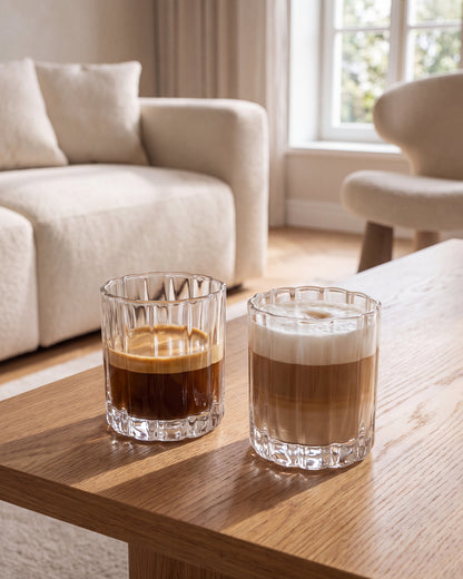 Luno drinkglas in bloemen design | 2 stuks | 220 ml