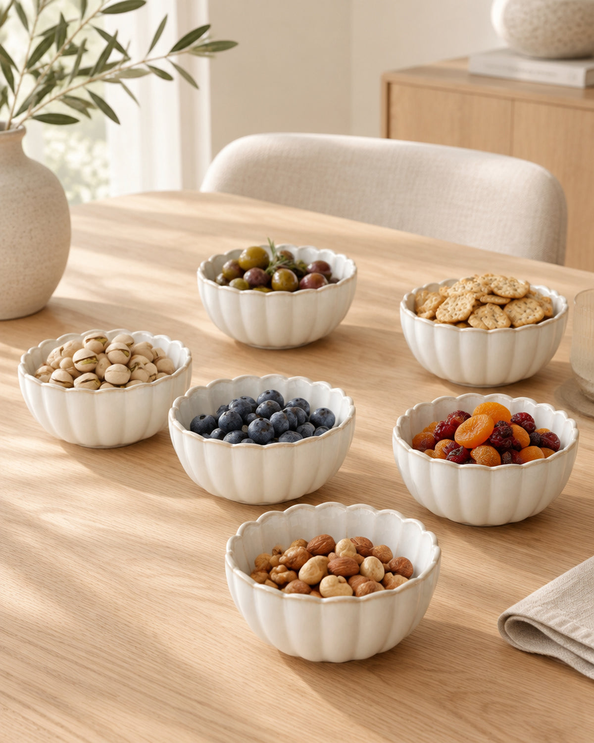 Bloomy Lotus snackschalen | 6 stuks | 11,5 cm