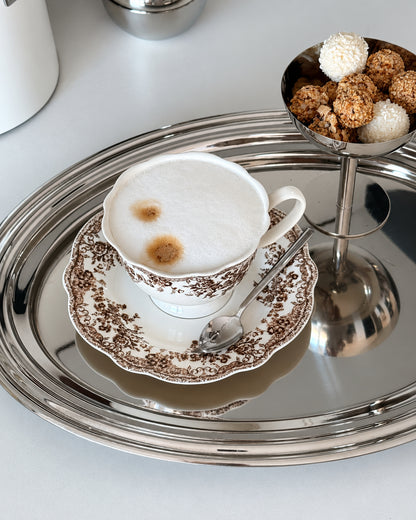 Vintage koffieset Bruin 12-delig