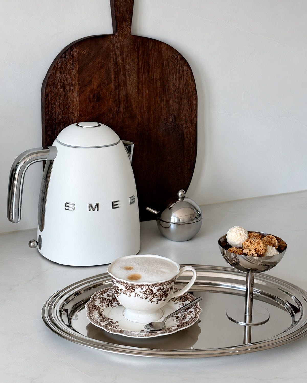 Vintage koffieset Bruin 12-delig