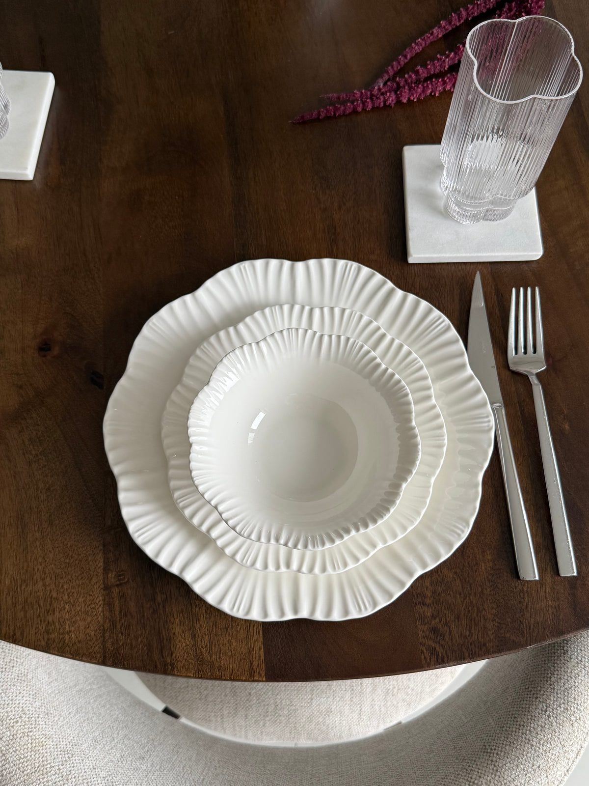 Bricard Bernis serviesset 25-delig Wit
