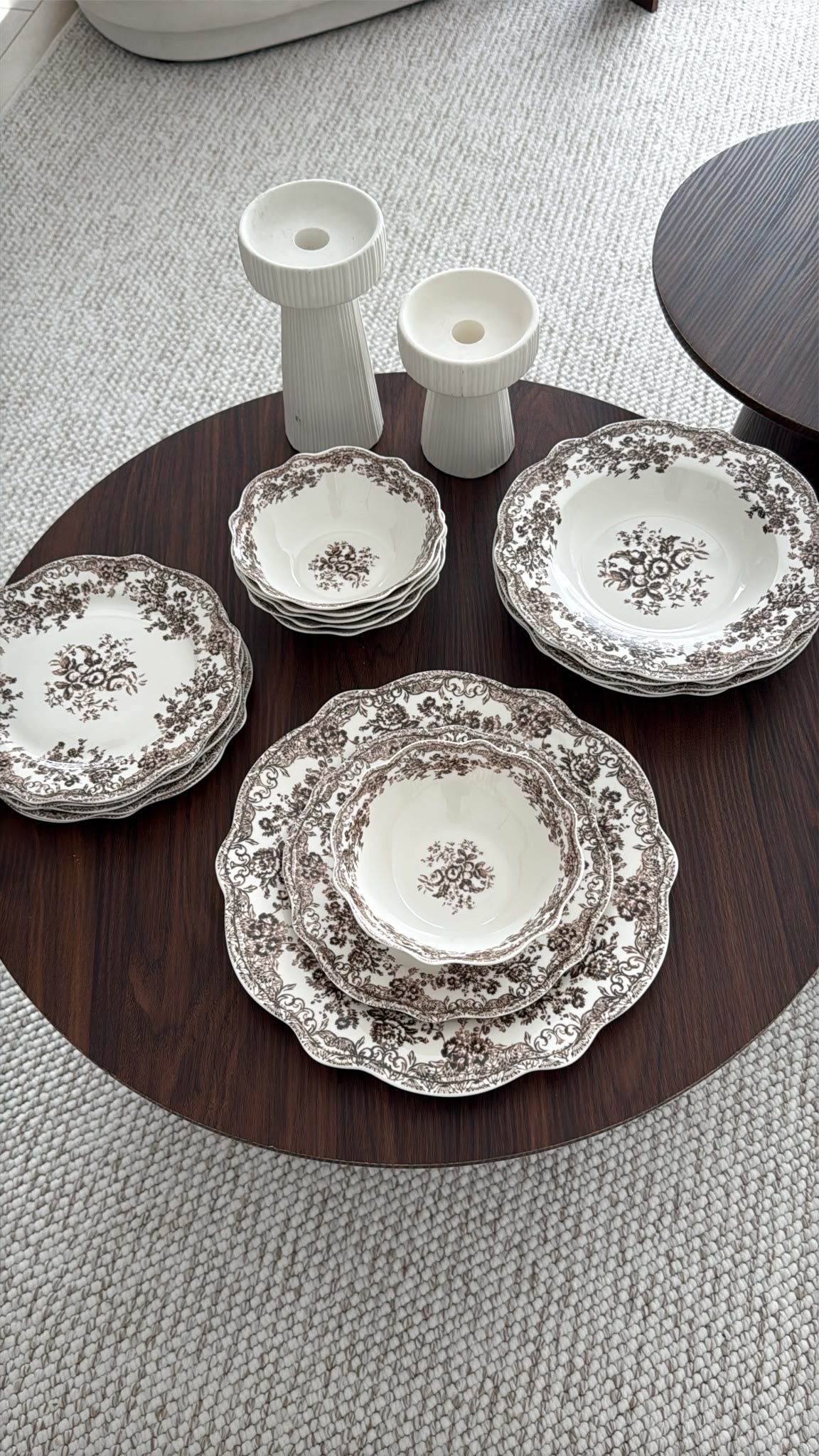 Vintage - Yemek Takımı - 25 Parça - Taupe