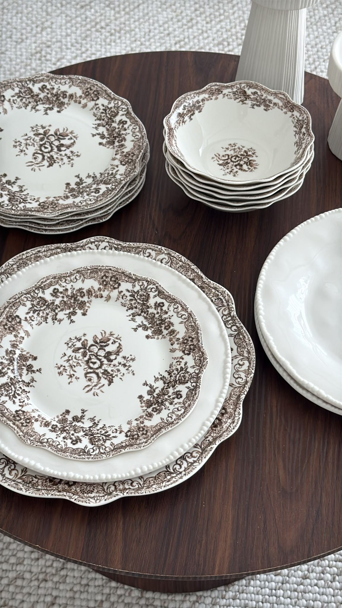Vintage - Yemek Takımı - 25 Parça - Taupe