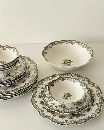 Vintage - Serviesset - 25 Delig - Groen